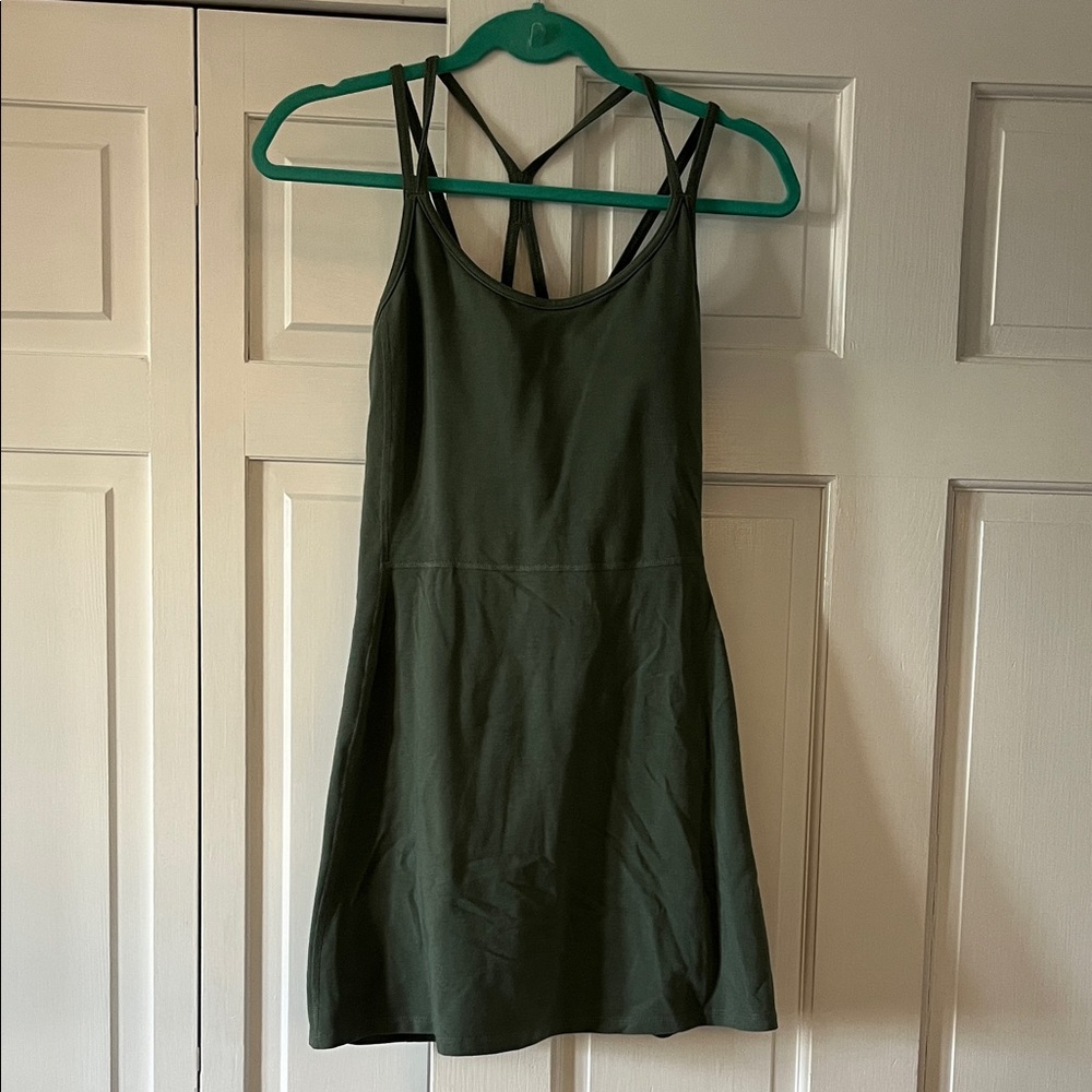 Old Navy Active Forest Green Mini Dress